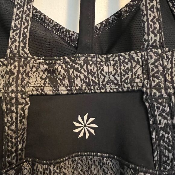 Athleta Prisma XS tank black gray athletic straps EUC - Picture 6 of 12